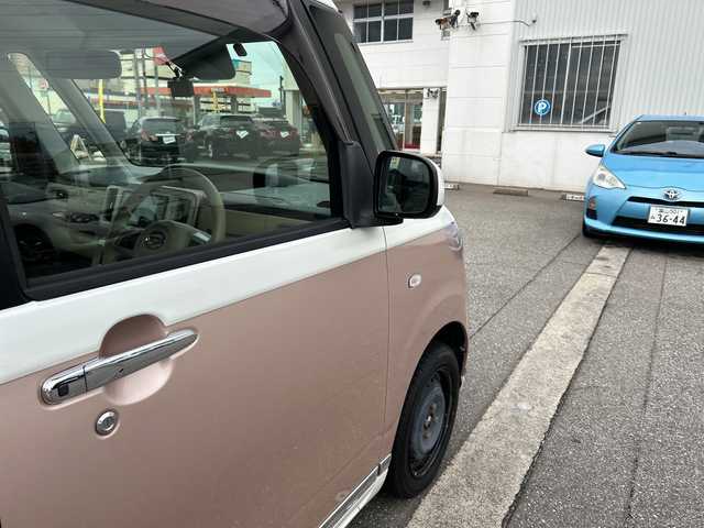 ダイハツ ムーヴ キャンバス X メイクアップ リミテッド SAⅢ 富山県 2018(平30)年 8万km パールホワイトⅢ/ライトローズマイカメタリックⅡ 2トーン ワンオーナー/全周囲カメラ/両側パワースライドドア/スマートキー×２/社外メモリーナビ(AVN-R8W)/DVD/BT/MSV/フルセグTV/TVキャンセラー/ETC/プッシュスタート/フォグランプ/衝突安全ブレーキ/オートハイビーム/レーンキープ/横滑り防止装置/ドラレコ(SL317DVR)/オートリトラミラー/純正フロアマット/電格ミラー/ヘッドライトレベライザー/アイドリングストップ/ステアリングスイッチ/保証書・取説・ナビ取説