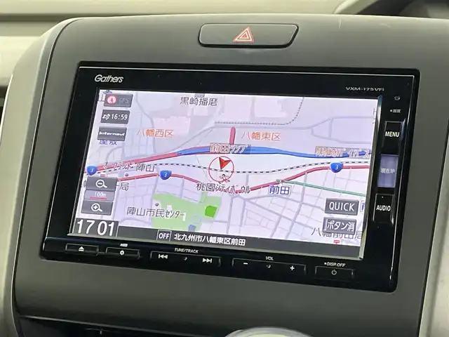 ホンダ フリード G ホンダセンシング 福岡県 2017(平29)年 6.4万km クリスタルブラックパール フリップダウンモニター　/純正ナビ（フルセグＴＶ）　/バックカメラ　/ＥＴＣ　/ホンダセンシング　/アダプティブクルコン　/コーナーセンサー　/衝突被害軽減　/レーンキープ　/両側電動スライドドア　/ＬＥＤヘッドライト