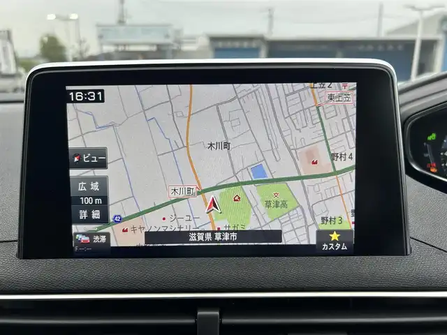 プジョー ３００８ GT ブルー HDi 滋賀県 2019(平31)年 2.5万km BLANC NACRE サンルーフ/純正ナビゲーション/（CayPlay/BT/フルセグ）/全周囲カメラ/アクティブクルーズコントロール/BSM/LKA/ワイヤレスチャージ/前後ドラレブレコーダー/前後コーナーセンサー/純正アルミホイール/電動パワーゲート/純正LEDヘッドライト/ハーフレザー/・D席パワーシート/・前席シートヒーター /ETC