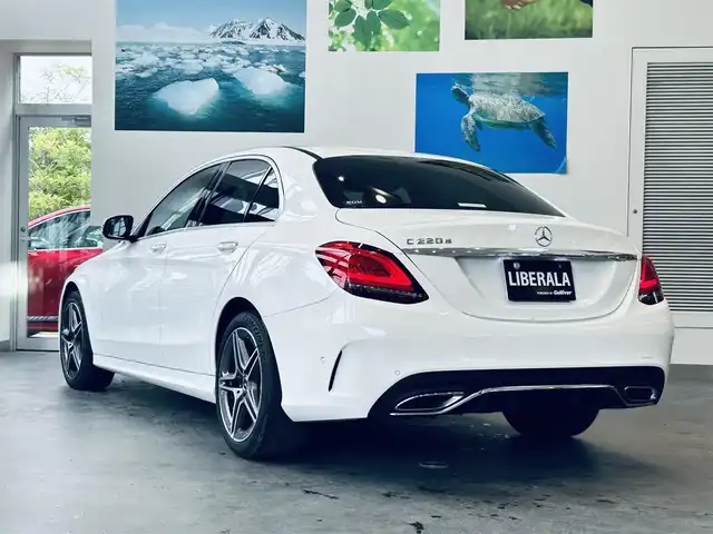 メルセデス・ベンツ Ｃ２２０ｄ アバンギャルド　AMGライン 大阪府 2019(令1)年 3.9万km ポーラホワイト レーダーセーフティ/黒革/メモリ付きパワーシート/シートヒーター/純正ナビ/TV/バックカメラ/applecarplay/ACC/ブラインドスポット/純正18インチAW/LEDヘッドライト/アンビエントライト