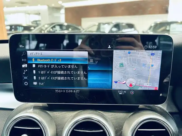 メルセデス・ベンツ Ｃ２２０ｄ アバンギャルド　AMGライン 大阪府 2019(令1)年 3.9万km ポーラホワイト レーダーセーフティ/黒革/メモリ付きパワーシート/シートヒーター/純正ナビ/TV/バックカメラ/applecarplay/ACC/ブラインドスポット/純正18インチAW/LEDヘッドライト/アンビエントライト