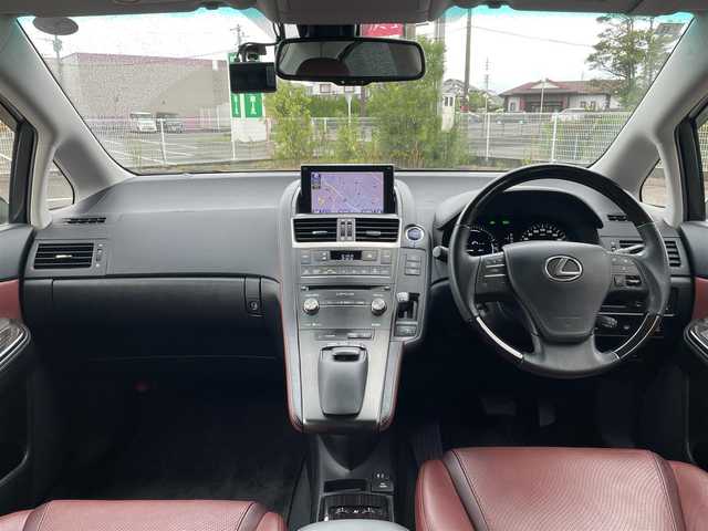 レクサス ＨＳ 250h バージョンI 宮崎県 2014(平26)年 11.9万km ブラックオパールマイカ プリクラッシュセーフティ/スカッフイルミネーション/純正HDDナビ/・CD/・DVD/・フルセグ/・Bluetooth /・HDD/・AUX/・USB/ビルトインETC/社外前後ドライブレコーダー/バック＆フロントカメラ/ステアリングリモコン/レザーシート/前席シートヒーター/前席シートベンチレーション/前席パワーシート/前席シートメモリ/デュアルエアコン/フルオートパワーウィンドウ/SOSボタン/電動格納ミラー/純正LEDヘッドライト/オートライト/純正フロアマット/純正18インチアルミ