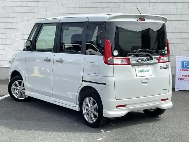 スズキ スペーシア X リミテッド 愛知県 2014(平26)年 7.7万km パールホワイト ・スマートフォン連携ナビ（メモリー）/・ワンセグテレビ/・Bluetooth/USB/AUX/HDMI接続機能/・ETC/・ベンチシート/・シートヒーター（運転席・助手席）/・純正フロアマット/・純正１４インチアルミホイール/・純正HIDヘッドライト/・衝突軽減ブレーキ/・スマートキー/・オートエアコン/・アイドリングストップ