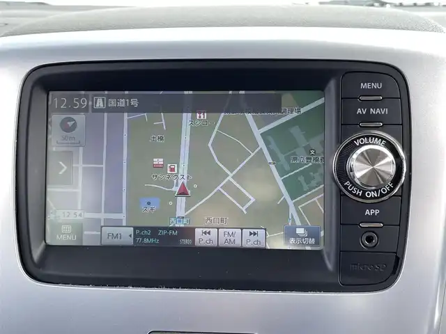 スズキ スペーシア X リミテッド 愛知県 2014(平26)年 7.7万km パールホワイト ・スマートフォン連携ナビ（メモリー）/・ワンセグテレビ/・Bluetooth/USB/AUX/HDMI接続機能/・ETC/・ベンチシート/・シートヒーター（運転席・助手席）/・純正フロアマット/・純正１４インチアルミホイール/・純正HIDヘッドライト/・衝突軽減ブレーキ/・スマートキー/・オートエアコン/・アイドリングストップ