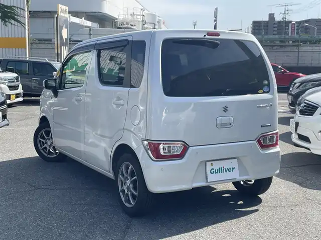 スズキ ワゴンＲ HYBRID FX 兵庫県 2020(令2)年 10.5万km ピュアホワイトP 後方コーナーセンサー/社外カーオーディオ/衝突被害軽減システム/レーンキープアシスト/横滑り防止装置/盗難防止装置/アイドリングストップ/スマートキー/ダブルエアバッグ/保証書・取説/社外AW(155/65/14)