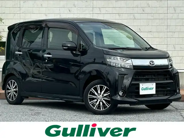 ダイハツ ムーヴ カスタム X LTDⅡ SAⅢ 滋賀県 2018(平30)年 4.1万km ブラックマイカメタリック 6インチ社外カーオーディオ/（FM/AM/CD/DVD/USB/iPod/AUX）/パノラマモニター/バックカメラ/スマートアシスト３/・誤発進抑制制御機能（前方・後方）/・プリクラッシュブレーキアシスト	/・衝突警報機能（対車両・対歩行者）/・レーンキープアシスト	/運転席シートヒーター/電動格納ミラー/アイドリングストップ/ステアリングスイッチ/オートライト/LEDヘッドライト/ヘッドライトライトレベリング/フロントフォグ/オートハイビーム/フルオートエアコン/プッシュスタート/スマートキー/純正フロアマット/ドアバイザー