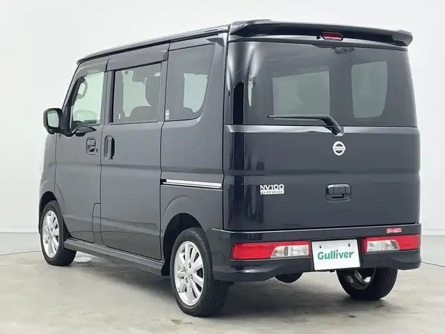 日産 ＮＶ１００クリッパー リオ E 新潟県 2016(平28)年 9万km ブルーイッシュブラック 4WD/純正ディーラーＯＰナビ（MM316D-A）/フルセグＴＶ/SD/DVD再生機能/USB接続/Bluetooth/ETC/シートヒーター/片側パワースライドドア/プッシュスタート/オートライト/革調シートカバー/純正アルミホイール/ステアリングスイッチ/純正フロアマット