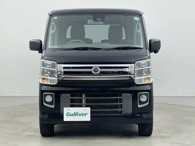 日産 ＮＶ１００クリッパー リオ E 新潟県 2016(平28)年 9万km ブルーイッシュブラック 4WD/純正ディーラーＯＰナビ（MM316D-A）/フルセグＴＶ/SD/DVD再生機能/USB接続/Bluetooth/ETC/シートヒーター/片側パワースライドドア/プッシュスタート/オートライト/革調シートカバー/純正アルミホイール/ステアリングスイッチ/純正フロアマット