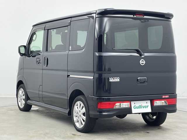 日産 ＮＶ１００クリッパー リオ E 新潟県 2016(平28)年 9万km ブルーイッシュブラック 4WD/純正ディーラーＯＰナビ（MM316D-A）/フルセグＴＶ/SD/DVD再生機能/USB接続/Bluetooth/ETC/シートヒーター/片側パワースライドドア/プッシュスタート/オートライト/革調シートカバー/純正アルミホイール/ステアリングスイッチ/純正フロアマット