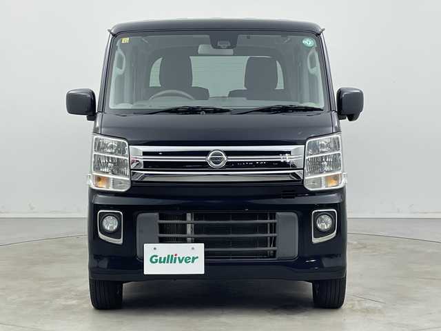 日産 ＮＶ１００クリッパー リオ E 新潟県 2016(平28)年 9万km ブルーイッシュブラック 4WD/純正ディーラーＯＰナビ（MM316D-A）/フルセグＴＶ/SD/DVD再生機能/USB接続/Bluetooth/ETC/シートヒーター/片側パワースライドドア/プッシュスタート/オートライト/革調シートカバー/純正アルミホイール/ステアリングスイッチ/純正フロアマット