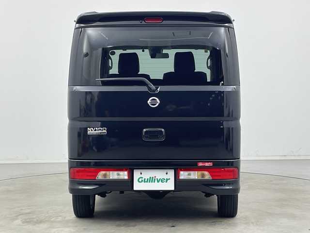 日産 ＮＶ１００クリッパー リオ E 新潟県 2016(平28)年 9万km ブルーイッシュブラック 4WD/純正ディーラーＯＰナビ（MM316D-A）/フルセグＴＶ/SD/DVD再生機能/USB接続/Bluetooth/ETC/シートヒーター/片側パワースライドドア/プッシュスタート/オートライト/革調シートカバー/純正アルミホイール/ステアリングスイッチ/純正フロアマット