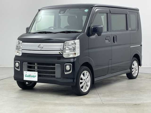 日産 ＮＶ１００クリッパー リオ E 新潟県 2016(平28)年 9万km ブルーイッシュブラック 4WD/純正ディーラーＯＰナビ（MM316D-A）/フルセグＴＶ/SD/DVD再生機能/USB接続/Bluetooth/ETC/シートヒーター/片側パワースライドドア/プッシュスタート/オートライト/革調シートカバー/純正アルミホイール/ステアリングスイッチ/純正フロアマット