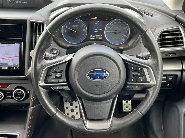 スバル ＸＶ ハイブリッド アドバンス 新潟県 2019(平31)年 3.7万km ライトブルー ワンオーナー/４WD/アイサイトコアテクノロジー/純正ナビ/(AM/FM/CD/BT/フルセグ)/ETC/バックカメラ/サイドカメラ/追従クルーズコントロール/BSM/アイドリングストップ/コーナーセンサー/ハーフレザーシート/革巻きステアリング/ステアリングスイッチ/MTモード付きAT/パドルシフト/AUTOライト/LEDヘッドライト/フォグランプ/横滑り防止/プッシュスタート/スマートキー