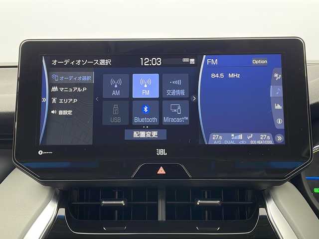 トヨタ ハリアー ハイブリッド Z 栃木県 2021(令3)年 6.4万km ホワイトパールクリスタルシャイン 純正ナビ/（BT/フルセグ/ミラーリング/AM/FM）/全方位カメラ/JBLサウンド/衝突軽減システム/車線逸脱抑制機能/横滑り防止/クリアランナソー/パーキングサポートブレーキ/クルーズコントロール/標識認識機能/電動リアゲート/ビルトインETC2.0/インテリジェントルームミラー/純正アルミホイール/社外フロアマット/ISOFIX/プッシュスタート/スマートキー/スペアキー