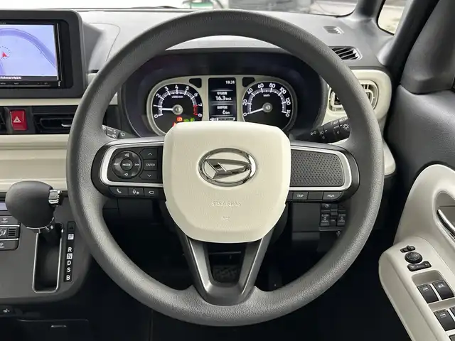 ダイハツ ムーヴ キャンバス ストライプス G 群馬県 2024(令6)年 0.1万km シャイニングホワイトパール/ファインミントメタリック 社外７型ナビ　全方位カメラ　衝突軽減　両側パワスラ　コーナーセンサー　シートヒーター　Ｂｌｕｅｔｏｏｔｈ　フルセグ　ＬＥＤ　オートライト　ステアリングスイッチ　プッシュスタート　スマートキー　禁煙車