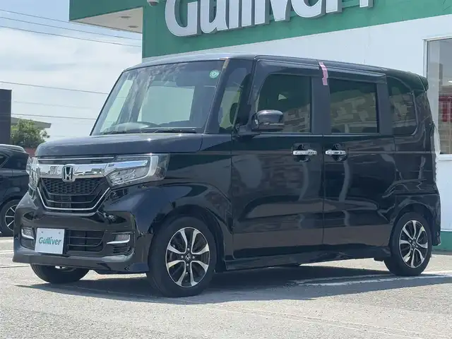 ホンダ Ｎ ＢＯＸ カスタム G L ホンダセンシング 徳島県 2019(平31)年 1.3万km クリスタルブラックパール ７インチナビ(カロッツェリア)/　　フルセグ/BT/CD/DVD/MSV/バックカメラ/片側パワースライドドア/衝突被害軽減ブレーキ/アダプティブクルーズコントロール/レーンキープアシスト/ETC/LEDヘッドライト/オートライト/フォグランプ/純正14インチアルミホイール/ドアバイザー/フロアマット/ステアリングスイッチ/スマートキー/プッシュスタート