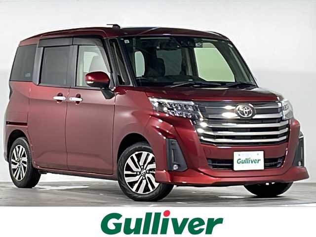 トヨタ ルーミー カスタムG 広島県 2021(令3)年 1.6万km ファイアークォーツレッドM 純正9インチナビ/CD/DVD/DTV/Bluetooth/バックカメラ/レーダークルーズコントロール/両側パワースライドドア /LEDオートライト/オートハイビーム/電子パーキング/コーナーセンサー /前後ドライブレコーダー/ビルトインETC/スマートキー/プッシュスタート/純正アルミホイール/純正フロアマット/純正ドアバイザー