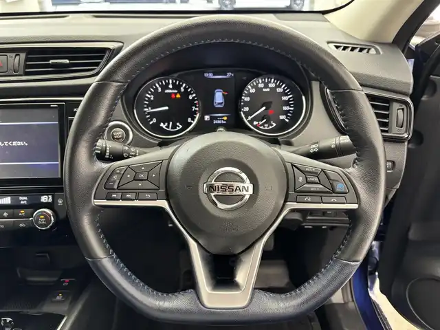 日産 エクストレイル オーテック iパッケージ 滋賀県 2020(令2)年 2.5万km カスピアンブルー 純正10型ナビ/（BT/CD/DVD/フルセグ/SD）/全方位カメラ/前方ドライブレコーダー/シートヒーター/パワーシート/ビルトインETC/プロパイロット/衝突被害軽減ブレーキ/レーダークルーズコントロール/レーンキープアシスト/オートハイビーム/LEDヘッドライト/パワーバックドア/デジタルインナーミラー/レザーシート/前後クリアランスソナー/電動パーキング/オートホールド/プッシュスタート/スマートキー/ステアリングスイッチ