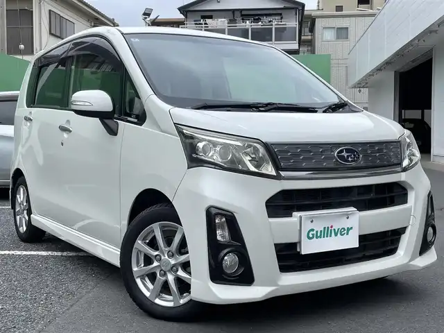 スバル ステラ カスタム R スマートアシスト 千葉県 2014(平26)年 3万km パールホワイトⅢ ワンオーナー/衝突被害低減ブレーキ/レーンキープアシスト/前後ドラレコ/CDデッキ/純正フロアマット/純正14AW/ETC/LEDヘッドライト/ウォークスルー/スマートキー/取説/保証書/H29.H31.R3記録簿