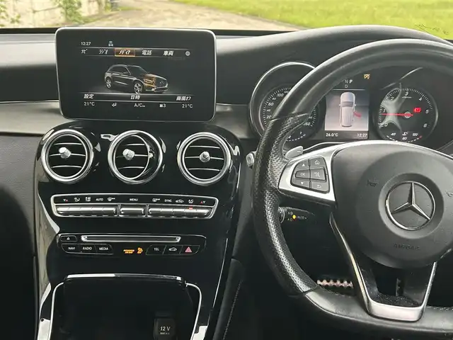 メルセデス・ベンツ ＧＬＣ２２０ d 4マチックスポーツ 長崎県 2019(平31)年 8.4万km オブシディアンブラック 純正ナビ/（CD/DVD/BT/フルセグ）/全方位カメラ/衝突軽減システム/レーンアシスト/ブラインドスポットモニター/レーダークルーズ/ETC/ハーフレザーシート/パワーシート/シートヒーター/パドルシフト/オートライト/パワーバックドア/純正19インチAW
