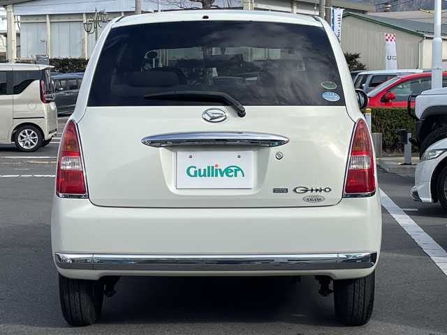 ダイハツ ミラ ジーノ X 長野県 2005(平17)年 5.5万km ホワイトパールマイカ 禁煙車/純正オーディオ（CD/MD/FM/AM）/電動格納ミラー/リモコンキー/純正フロアマット/純正ドアバイザー/社外13インチAW