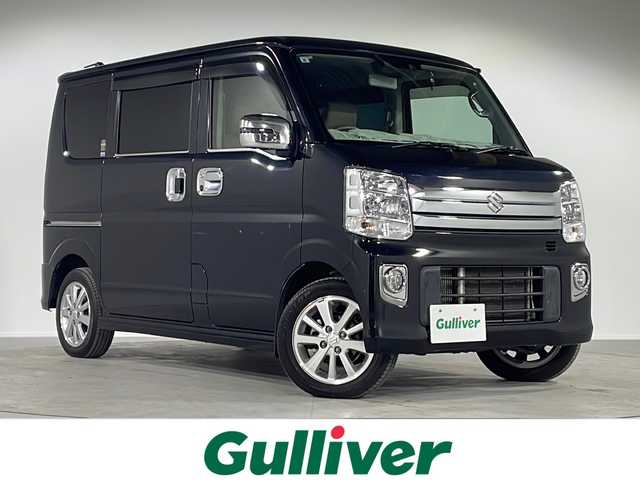 スズキ エブリィ ワゴン PZターボ スペシャル 福岡県 2021(令3)年 3.9万km ブルーイッシュブラックパール3 スズキセーフティサポート/デュアルカメラブレーキサポート/レーン逸脱警告システム/クラリオンナビ/フルセグテレビ/両側パワースライドドア/オートステップ