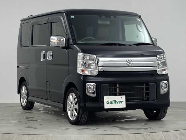 スズキ エブリィ ワゴン PZターボ スペシャル 熊本県 2021(令3)年 3.9万km ブルーイッシュブラックパール3 クラリオン製ナビ/フルセグTV/デュアルカメラブレーキサポート/レーン逸脱警告システム/フルセグテレビ/両側パワースライドドア/オートステップ/キセノンライト/スマートキー/純正14インチアルミホイール/電動格納ミラー