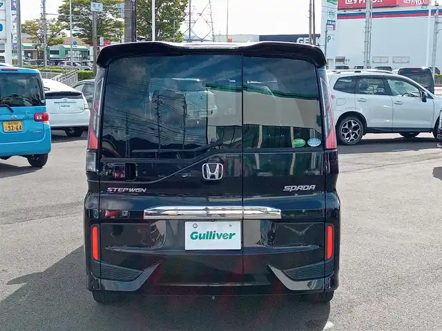 ホンダ ステップワゴン スパーダ ホンダセンシング 福井県 2016(平28)年 8.3万km プレミアムスパークルブラックパール 衝突被害軽減システム/純正9インチナビ（VXM-175VFNi）/・（フルセグTV/CD/DVD/Bluetooth/HDMI）/バックカメラ/ドライブレコーダー/パドルシフト/両側パワースライドドア/オートLEDライト/電動格納ウィンカーミラー/冬用スタッドレスタイヤ積込/純正16インチAW/純正フロアマット/スマートキー