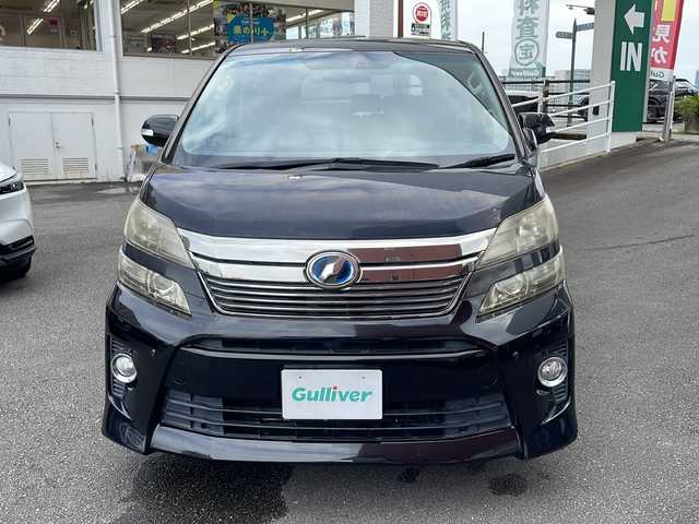 トヨタ ヴェルファイア ハイブリット ZR Gエディション 宮崎県 2012(平24)年 12.8万km ブラック 純正ナビ、Ｂｌｕｅｔｏｏｔｈ、ＣＤ・ＤＶＤ再生、ツインムーンルーフ、運転席助手席パワーシート、運転席助手席シートヒーター、運転席シートメモリー、２列目キャプテンシート、２列目オットマン、ＡＣ１００Ｖ、ETC、パワーバックドア、イージークローザー、両側パワースライドドア