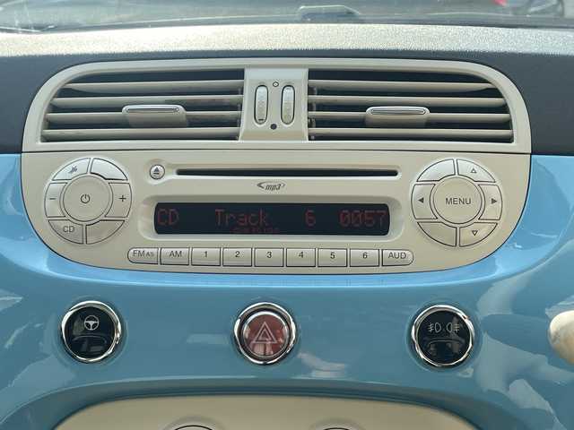 フィアット ５００ アッズーラ 愛知県 2010(平22)年 5万km ブルーヴォラーレ ワンオーナー/スカイルーフ/パーキングセンサー/ETC/CITYモードスイッチ/ステアリングスイッチ/フォグランプ/純正フロアマット/取扱説明書/ディーラー点検整備記録簿（H25/R5)