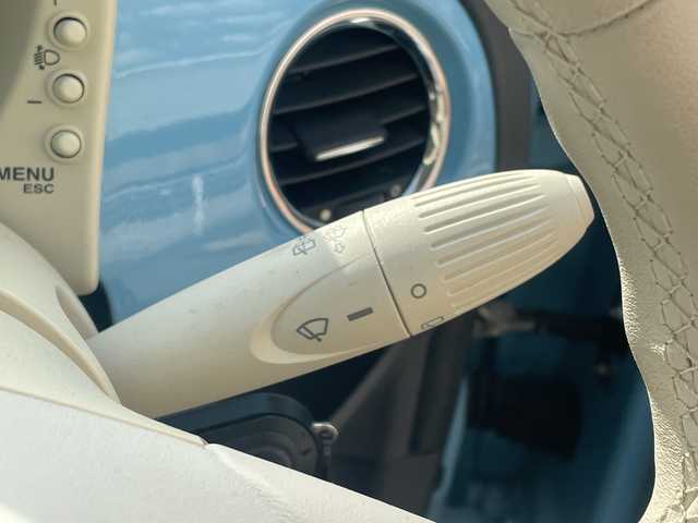 フィアット ５００ アッズーラ 愛知県 2010(平22)年 5万km ブルーヴォラーレ ワンオーナー/スカイルーフ/パーキングセンサー/ETC/CITYモードスイッチ/ステアリングスイッチ/フォグランプ/純正フロアマット/取扱説明書/ディーラー点検整備記録簿（H25/R5)