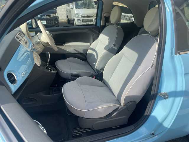 フィアット ５００ アッズーラ 愛知県 2010(平22)年 5万km ブルーヴォラーレ ワンオーナー/スカイルーフ/パーキングセンサー/ETC/CITYモードスイッチ/ステアリングスイッチ/フォグランプ/純正フロアマット/取扱説明書/ディーラー点検整備記録簿（H25/R5)