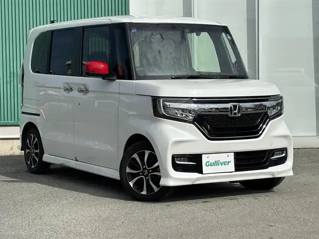 ホンダ Ｎ ＢＯＸ カスタム G L ホンダセンシング 福岡県 2019(令1)年 2.8万km プラチナホワイトパール ワンオーナー/純正ナビ/フルセグTV/両側パワースライドドア/バックカメラ/ビルトインETC/ドライブレコーダー/アダプティブクルーズコントロール/ホンダセンシング/・衝突被害軽減ブレーキ/・前後誤発進抑制機能/・車線維持支援システム/・標識認識機能/LEDヘッドランプ/ステアリングスイッチ/前席シートヒーター/純正14インチアルミホイール/スマートキー/プッシュエンジンスタート/禁煙車