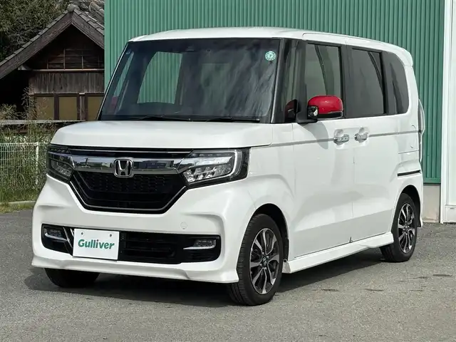 ホンダ Ｎ ＢＯＸ カスタム G L ホンダセンシング 福岡県 2019(令1)年 2.8万km プラチナホワイトパール ワンオーナー/純正ナビ/フルセグTV/両側パワースライドドア/バックカメラ/ビルトインETC/ドライブレコーダー/アダプティブクルーズコントロール/ホンダセンシング/・衝突被害軽減ブレーキ/・前後誤発進抑制機能/・車線維持支援システム/・標識認識機能/LEDヘッドランプ/ステアリングスイッチ/前席シートヒーター/純正14インチアルミホイール/スマートキー/プッシュエンジンスタート/禁煙車