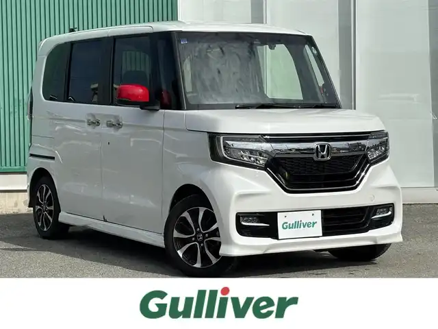 ホンダ Ｎ ＢＯＸ カスタム G L ホンダセンシング 福岡県 2019(令1)年 2.8万km プラチナホワイトパール ワンオーナー/純正ナビ/フルセグTV/両側パワースライドドア/バックカメラ/ビルトインETC/ドライブレコーダー/アダプティブクルーズコントロール/ホンダセンシング/・衝突被害軽減ブレーキ/・前後誤発進抑制機能/・車線維持支援システム/・標識認識機能/LEDヘッドランプ/ステアリングスイッチ/前席シートヒーター/純正14インチアルミホイール/スマートキー/プッシュエンジンスタート/禁煙車