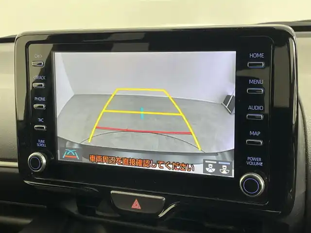 トヨタ ヤリス ハイブリッド G 埼玉県 2021(令3)年 5.6万km ブラック 純正ナビ（フルセグTV/Bluetooth/CD/DVDUSB/Miracast）/トヨタセーフティセンス/先行車発進告知/車両接近告知/バックカメラ/クルーズコントロール/前後コーナーセンサー/ビルトインETC/オートライト/オートハイビーム/取扱説明書