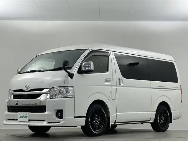 トヨタ ハイエース GL 埼玉県 2023(令5)年 2.6万km ホワイトパールクリスタルシャイン モデリスタエアロ　後席　全方位　ＬＥＤ　純正ナビ　ビルトインＥＴＣ　ドライブレコーダー　フルセグＴＶ　パワースライドドア　スマートキー　ＭＴモード付ＡＴ　衝突被害軽減
