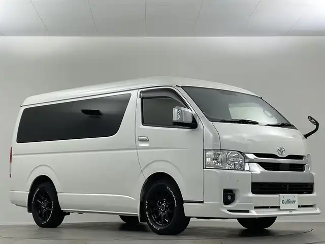 トヨタ ハイエース GL 埼玉県 2023(令5)年 2.6万km ホワイトパールクリスタルシャイン モデリスタエアロ　後席　全方位　ＬＥＤ　純正ナビ　ビルトインＥＴＣ　ドライブレコーダー　フルセグＴＶ　パワースライドドア　スマートキー　ＭＴモード付ＡＴ　衝突被害軽減