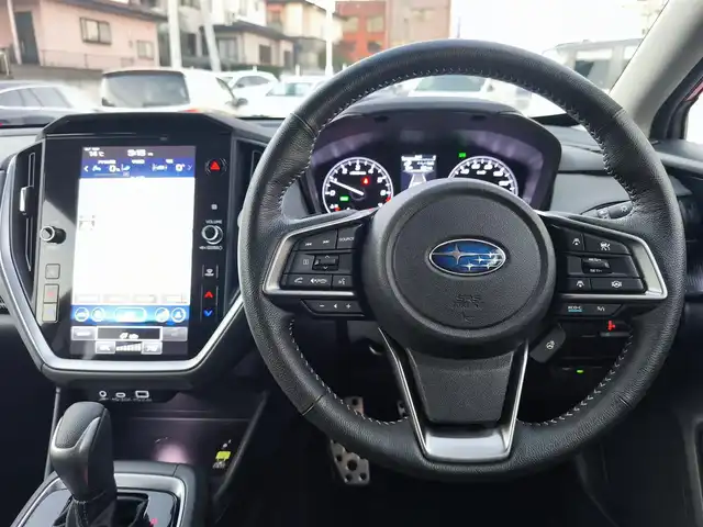 スバル クロストレック リミテッド 熊本県 2023(令5)年 2万km ピュアレッド ワンオーナー/サンルーフ/純正大型ナビ付ディスプレイオーディオ/【フルセグTV/Bluetooth】/【Apple car play/Andoroid Auto】/全周囲カメラ/バックカメラ/アイサイト/・レーダークルーズコントロール/・プリクラッシュブレーキ/・車間距離警報/・エマージェンシーレーンキープアシスト/・車線逸脱防止機能/・後側方警戒支援システム/・ドライバーモニタリングシステム/ステアリング連動ヘッドランプ/パドルシフト/前席パワーシート/前席シートヒーター/オートLEDライト/ビルトインETC/ドライブレコーダー前後/革巻きステアリング/ステアリングスイッチ/ステアリングヒーター/純正18インチAW/純正フロアマット/横滑り防止装置/保証書/取扱説明書/スペアキー