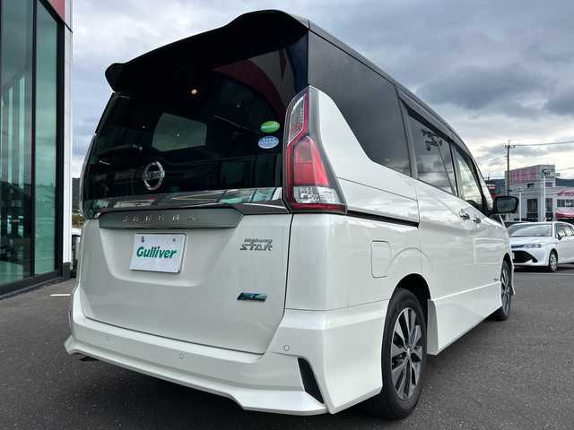 日産 セレナ ハイウェイスター 鹿児島県 2016(平28)年 7.4万km ブリリアントホワイトパール 2トーン 衝突被害軽減ブレーキ/純正ナビ/　　CD/DVD/BT/フルセグ/アラウンドビューモニター/両側パワースライドドア/クルーズコントロール/LEDオートライト/純正16インチアルミホイール/ステアリングスイッチ/リアオートエアコン/アイドリングストップ/USBポート/スマートキー/ETC