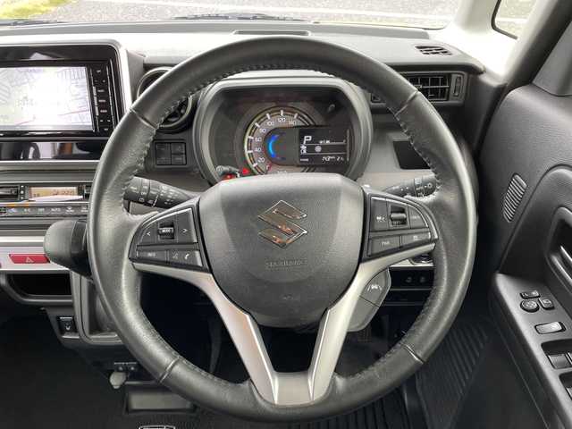 スズキ スペーシア ギア HYBRID XZ 千葉県 2022(令4)年 1.9万km アクティブイエロー/ガンメタリック2トーン ワンオーナー/純正SDナビ/(フルセグTV/Bluetooth/CD/DVD)/衝突被害軽減システム/車線逸脱警報/クルーズコントロール/ヘッドアップディスプレイ/リアサーキュレーター/リアサンシェード/両側パワースライドドア/横滑り防止装置/ETC/ドライブレコーダー前後/アイドリングストップ/LEDヘッドライト/フォグランプ/オートライト/ウィンカーミラー/電動格納ミラー/純正14インチAW/シートヒーター/シートリフター/プッシュスタート/スマートキー/フロアマット/ドアバイザー/スペアキー/取扱説明書/保証書