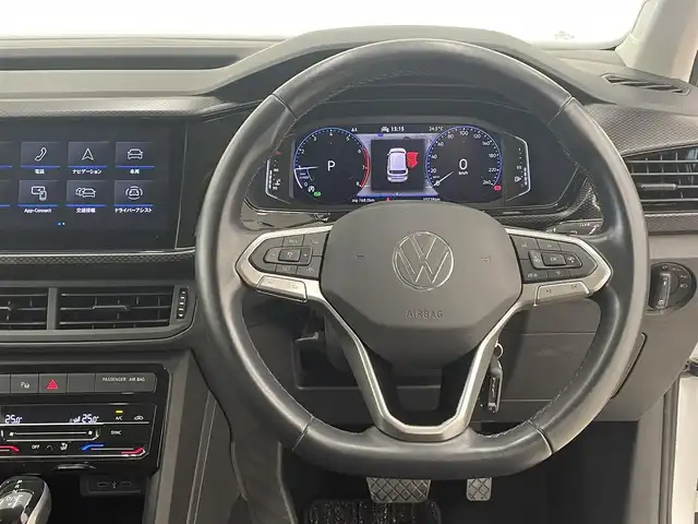 フォルクスワーゲン ＶＷ Ｔ－クロス TSI アクティブ 岡山県 2022(令4)年 1.1万km ピュアホワイト IQDRIVE/ディスカバリーパッケージ/純正HDDナビ/AppleCarPlay/Bluetooth/バックカメラ/パドルシフト/ドライブレコーダー/アダクティブクルーズコントロール/パークアシスト/リヤトラフィックアラート/パークディスタンスコントロール/レーンキープアシスト/ブレーキアシスト/ブラインドスポット/レインセンサー/ハイビームアシスト/ESC/ABS