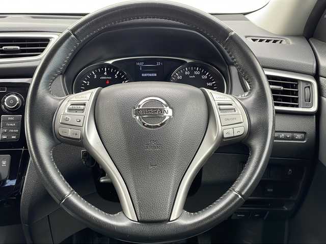 日産 エクストレイル 20X エマージェンシーブレーキ 栃木県 2013(平25)年 9.5万km ブリリアントホワイトパール 純正ＳＤナビ/・Bluetooth CD DVD/・TV ワンセグ/・アラウンドビューモニター/クルーズコントロール/4WD/ドアバイザー/スマートスペアキー/レザーシート/シートヒーター/ＬＥＤヘッドライト/オートライト/衝突被害軽減システム/コーナーセンサー/レーンキープアシスト/ダウンヒルアシストコントロール