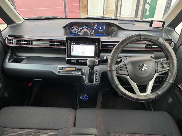 スズキ ワゴンＲ スティングレー HYBRID T 宮城県 2017(平29)年 6.6万km ムーンライトバイオレットPM 登録時走行距離65689km/SDナビ/AM・FM・TV・Bluetooth・CD・DVD/アラウンドビューモニター/ヘッドアップディスプレイ/HUD/車線はみだし警告/アイドリングストップ/ステアリングリモコン/ステアリングカバー/クルーズコントロール/AAC/レーダー探知機/ETC/ドライブレコーダー/スマートキー/スペアキー有/社外フロアマット