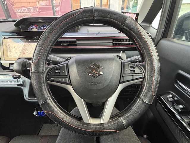 スズキ ワゴンＲ スティングレー HYBRID T 宮城県 2017(平29)年 6.6万km ムーンライトバイオレットPM 登録時走行距離65689km/SDナビ/AM・FM・TV・Bluetooth・CD・DVD/アラウンドビューモニター/ヘッドアップディスプレイ/HUD/車線はみだし警告/アイドリングストップ/ステアリングリモコン/ステアリングカバー/クルーズコントロール/AAC/レーダー探知機/ETC/ドライブレコーダー/スマートキー/スペアキー有/社外フロアマット