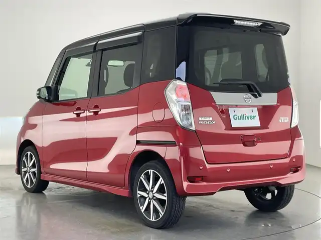 日産 デイズ ルークス ハイウェイスター Gターボ 愛知県 2019(平31)年 7.9万km スパークリングレッド/ブラック 純正ナビ　全方位カメラ　禁煙　フルセグＴＶ　ブルーレイ　両側パワスラ　ＥＴＣ　ドラレコ　衝突軽減　車線逸脱　ＬＥＤライト　コーナーセンサー　ＵＳＢ　純正マット　オートハイビーム　クルーズコントロール