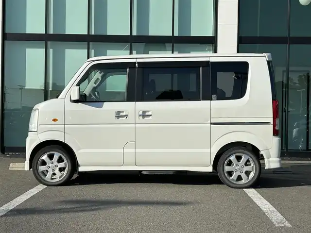 スズキ エブリィ ワゴン PZターボ スペシャル 和歌山県 2006(平18)年 11.3万km パールホワイト 社外ナビ/AM・FM/両側パワースライドドア/左側電動サイドステップ/パワーウィンドウ/純正フロアマット/純正アルミホイール/ドアバイザー/フォグランプ