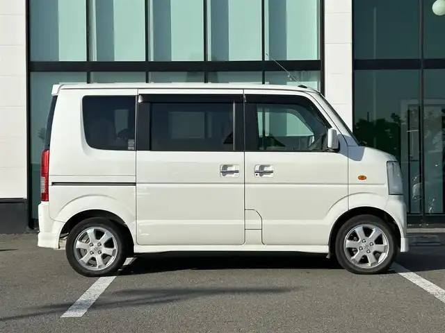 スズキ エブリィ ワゴン PZターボ スペシャル 和歌山県 2006(平18)年 11.3万km パールホワイト 社外ナビ/AM・FM/両側パワースライドドア/左側電動サイドステップ/パワーウィンドウ/純正フロアマット/純正アルミホイール/ドアバイザー/フォグランプ