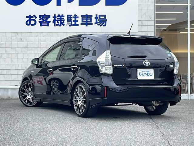 トヨタ プリウス α G チューンブラック 山口県 2014(平26)年 12.6万km ブラック (株)IDOMが運営する【じしゃロン宇部店】の自社ローン専用車両になります。こちらは現金またはオートローンご利用時の価格です。自社ローンご希望の方は別途その旨お申付け下さい。/アルパイン9インチSDナビ/フルセグTV/アルパイン9インチリアビジョン(SSA9ST)/ETC/クルーズコントロール/オートライト/LEDヘッドライト/RAYSアルミホイール/純正アルミホイール付スタッドレスタイヤ車載/ハーフレザーシート/ヘッドライトウォッシャー/プッシュスタート/スマートキー×2/純正フロアマット