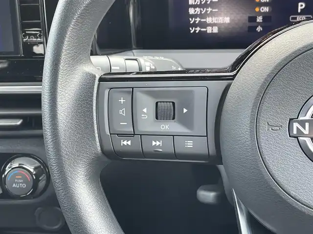 日産 ノート X 東京都 2024(令6)年 0.9万km 青Ⅱ 純正ナビ（MM223D-Le）/プロパイロット/Bluetooth/フルセグ/全方位カメラ/ドライブレコーダー/前後コーナーセンサー/オートライト/オートマチックハイビーム/デジタルインナーミラー/ターコイズ/ダークメタルグレー2トーン